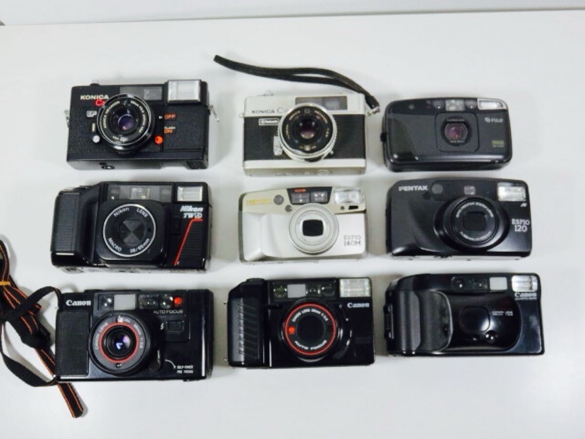 フィルムカメラ まとめて Canon Autoboy / Pentax ESPIO 他 9台 動作