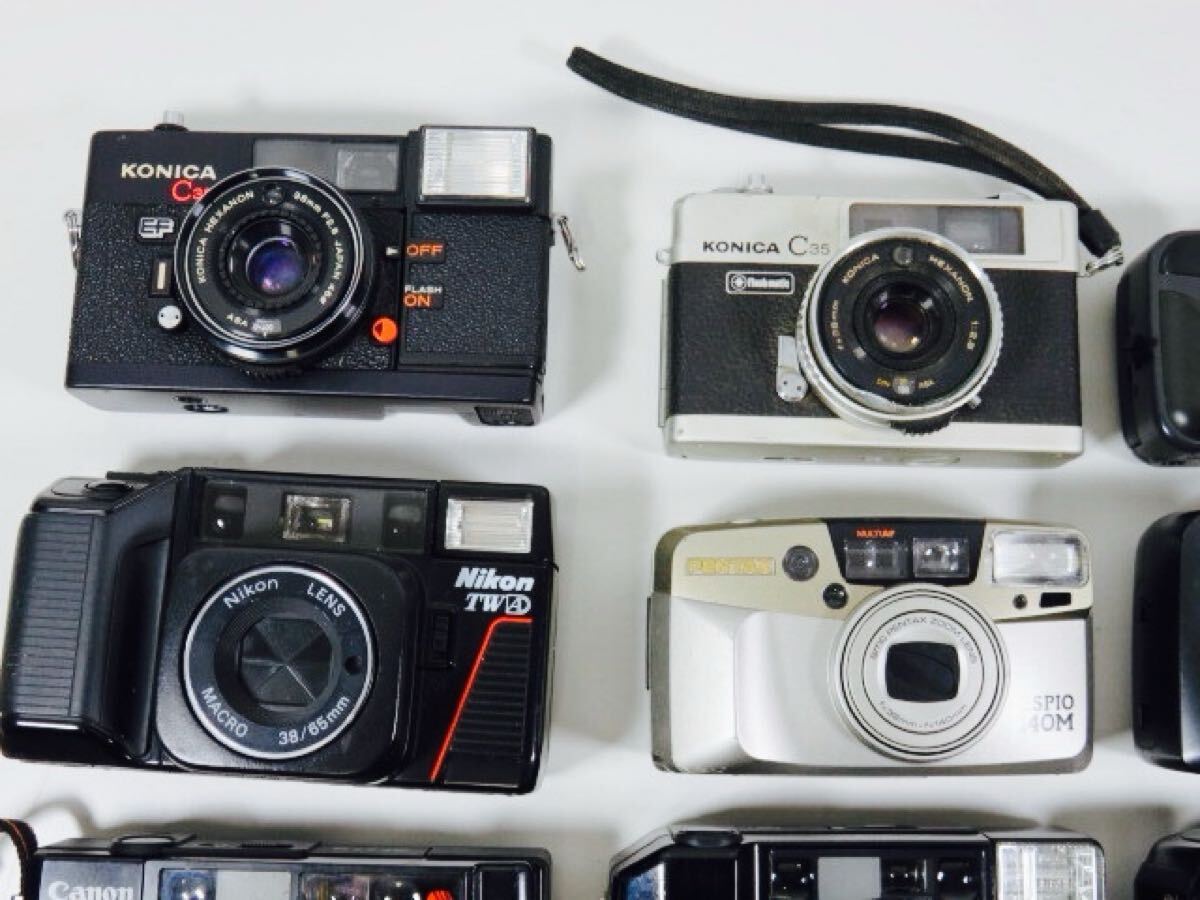 フィルムカメラ まとめて Canon Autoboy / Pentax ESPIO 他 9台 動作
