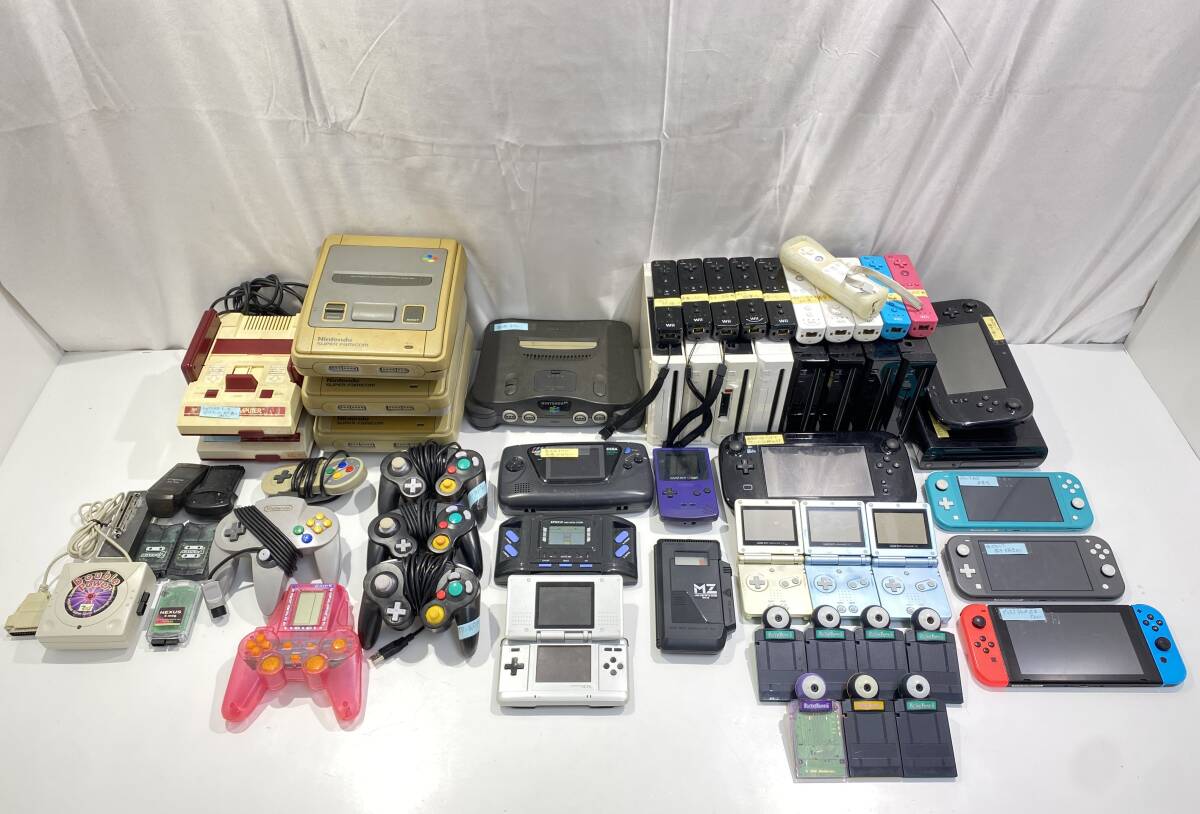 スーパーファミコン、wiiu、Switchなどジャンク 1円スタート ジャンク品 Nintendo Switch WiiU Wii 64 SFC FC DS GB 他