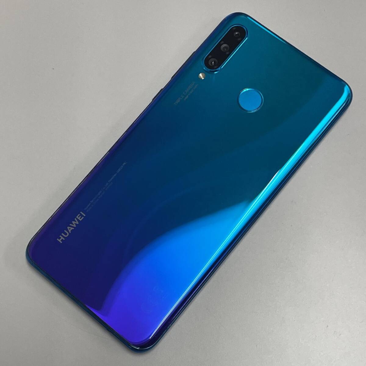au HUAWEI P30 lite Premium HWV33 ピーコックブルー SIMロック解除済