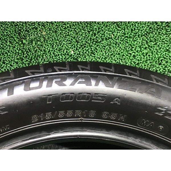 2023年製 7分山 ブリヂストン TURANZA T005A 215/55R18 95H 4本/札幌市手渡し可/中古オンロードタイヤ(夏タイヤ) CX-30 C2_95_8