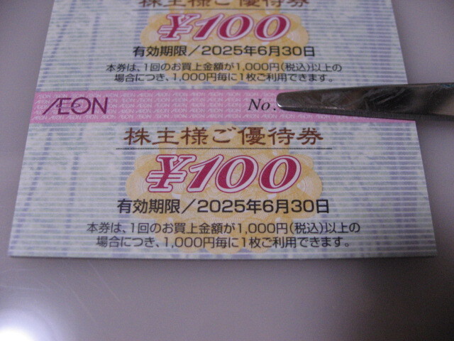 即決♪ゆうパケットポストmini送料込♪フジ株主優待券12,000円分(100円×60枚×2冊)2025年6月30日まで イオン、マックスバリュ、ザ・ビッグ_3