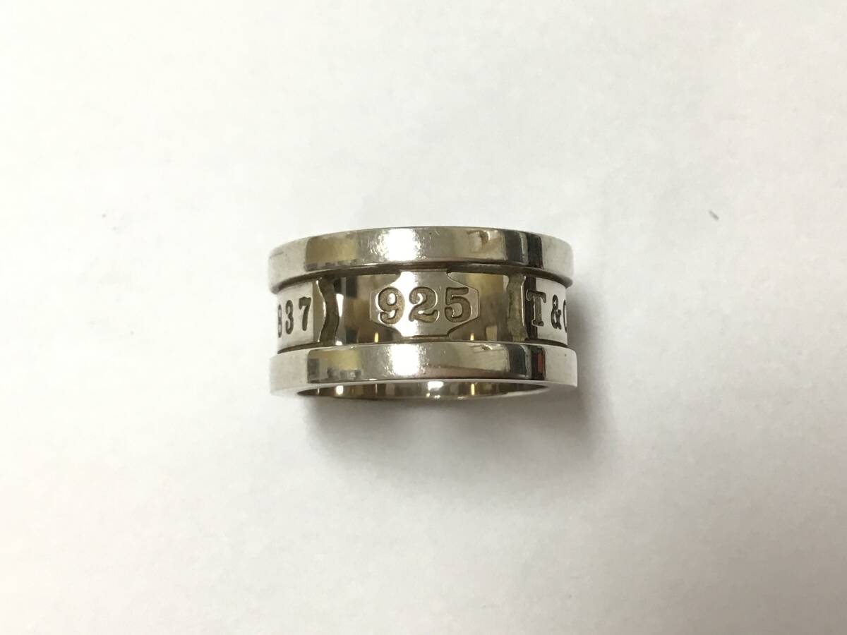 0693□TIFFANY&Co. ティファニー 1837 エレメント リング SV925
