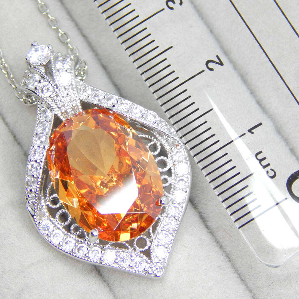 新品★送料無料 特大粒 高級30PトパーズCZダイヤモンドネックレス 4ct レディースアクセサリー キュービックジルコニア カラーストーン