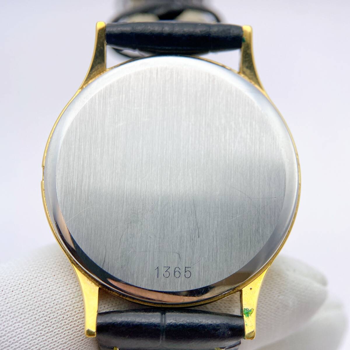稼働】美品 オメガ OMEGA デビル DEVILLE メンズ 腕時計 クオーツ QZ