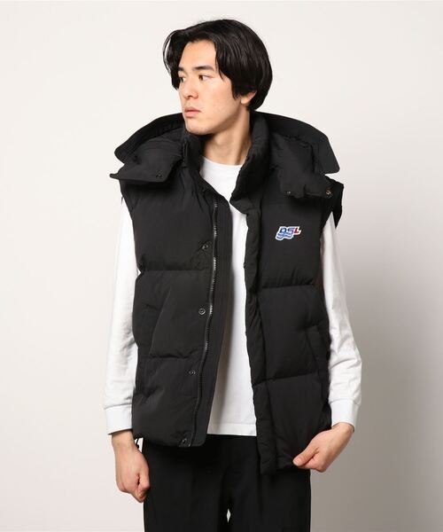 DIESEL」 ダウンベスト LARGE ブラック メンズ DIESEL，ディーゼル