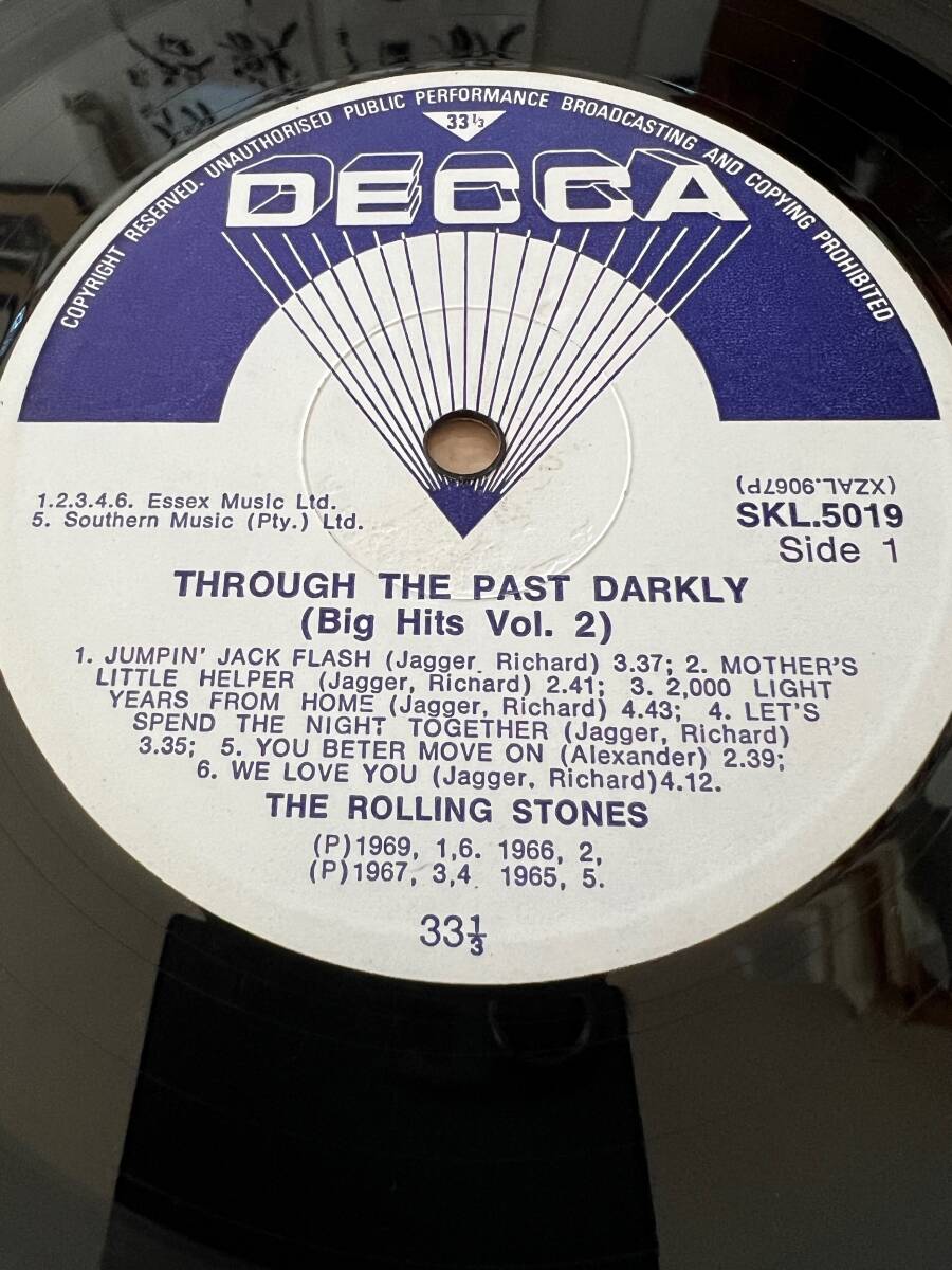 SS The Original オリジナル盤 必殺の南ア原盤 Through The Past， Darkly (Big Hits Vol. 2)South