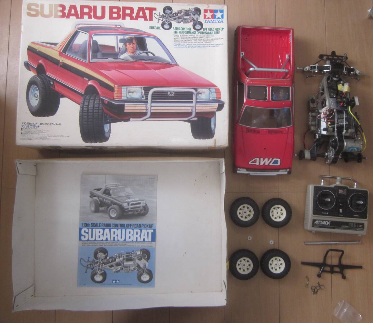 タミヤ 1⁄10 RC スバル ブラッド 中古 レストア 良品 箱 メカ 組説