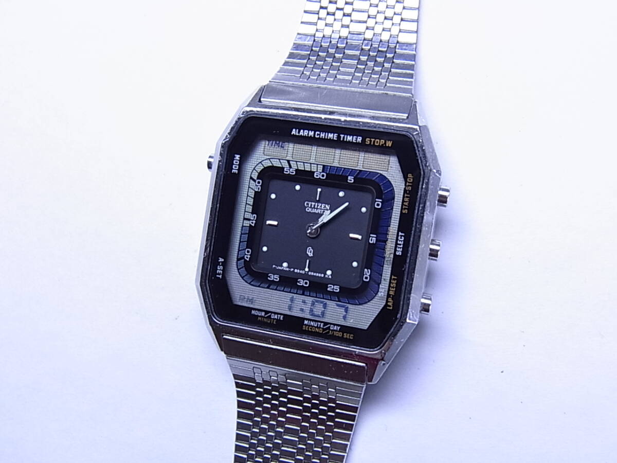 100円～良品 ビンテージ CITIZENシチズン ランサー メンズ デジアナ 