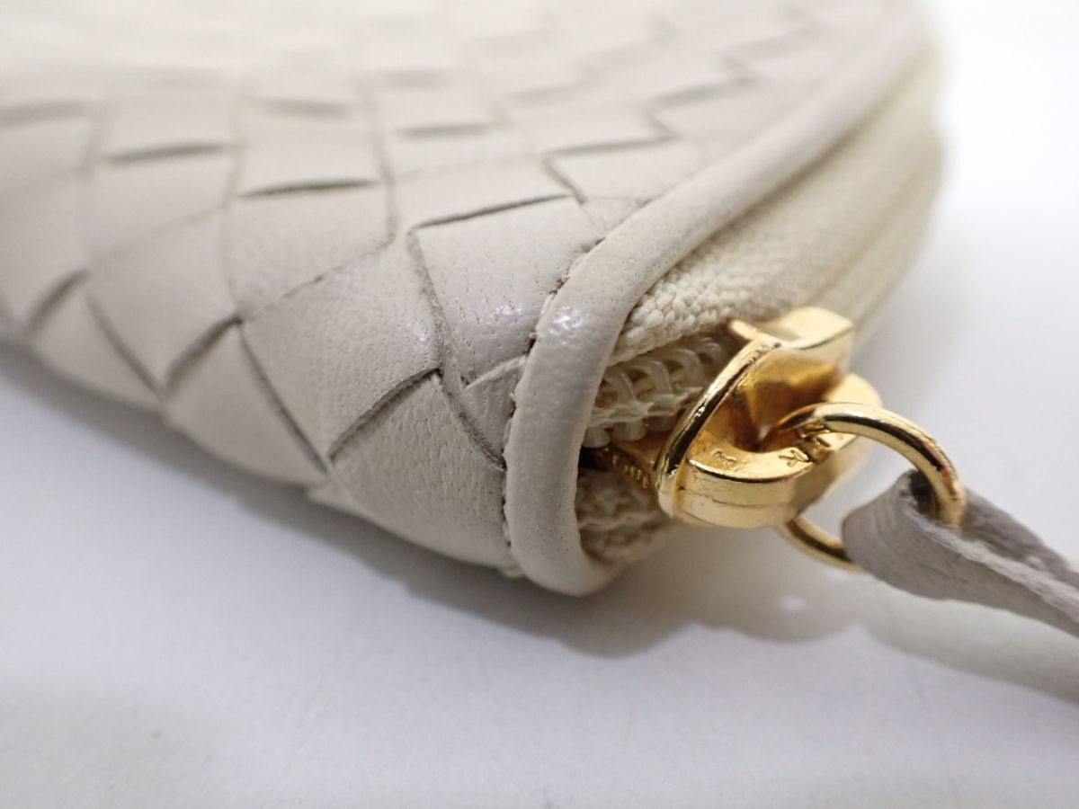 K627/6B□BOTTEGA VENETA ボッテガ・ヴェネタ コインケース ホワイト 