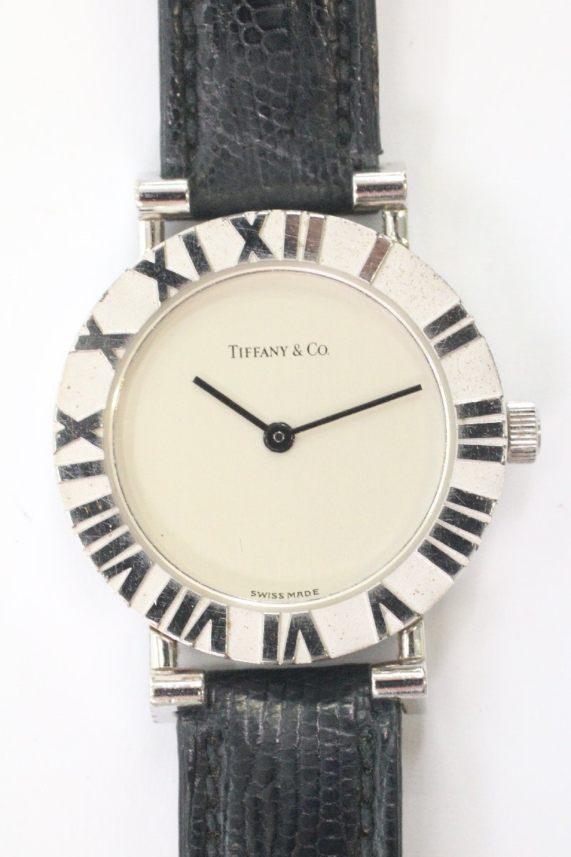 TIFFANY&Co. ティファニー アトラスL0640 SV925 シルバー 約20.7ｇ クォーツ 2針 レディース 腕時計 箱有 4259-HA_2