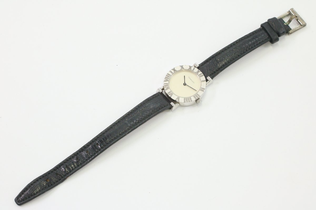 TIFFANY&Co. ティファニー アトラスL0640 SV925 シルバー 約20.7ｇ クォーツ 2針 レディース 腕時計 箱有 4259-HA_5