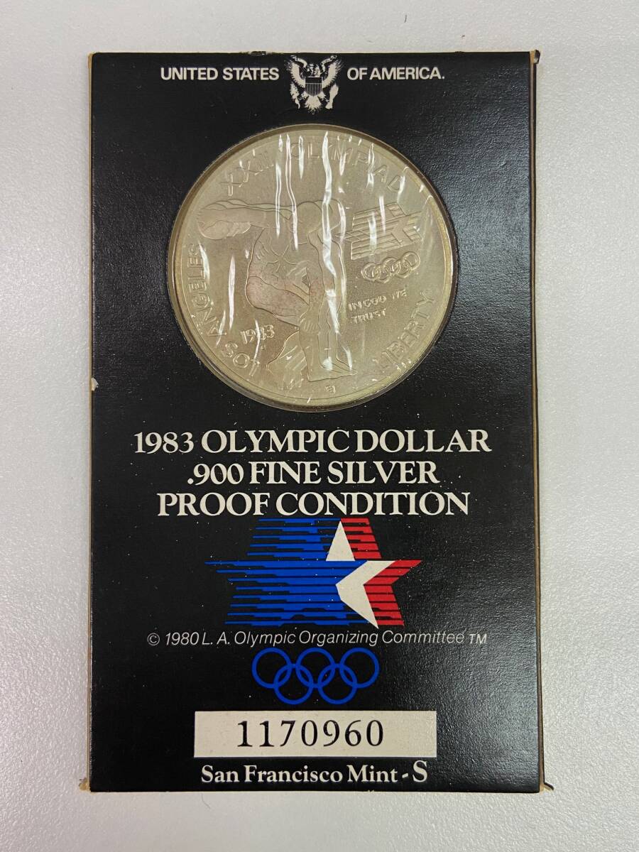 1983年ロスアンゼルスオリンピック　記念銀貨ドル 900ファインシルバー 1983年ロスアンゼルスオリンピック 記念銀貨ドル 900ファインシルバー