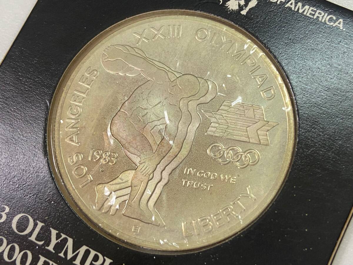 1983年 ロサンゼルス オリンピック 1ドル 銀貨 900 FINE SILVER ロス