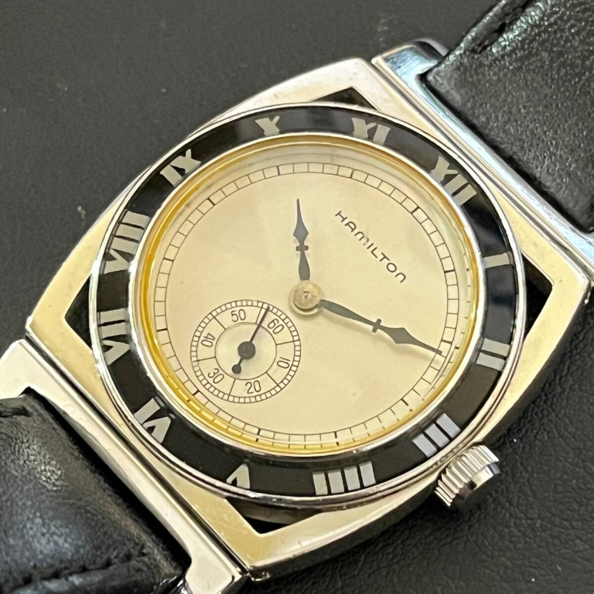 美品 HAMILTON パイピングロック 手巻き ヤンキース優勝記念復刻版 稼働品】ハミルトン パイピングロック 1928年 ヤンキース ワールド