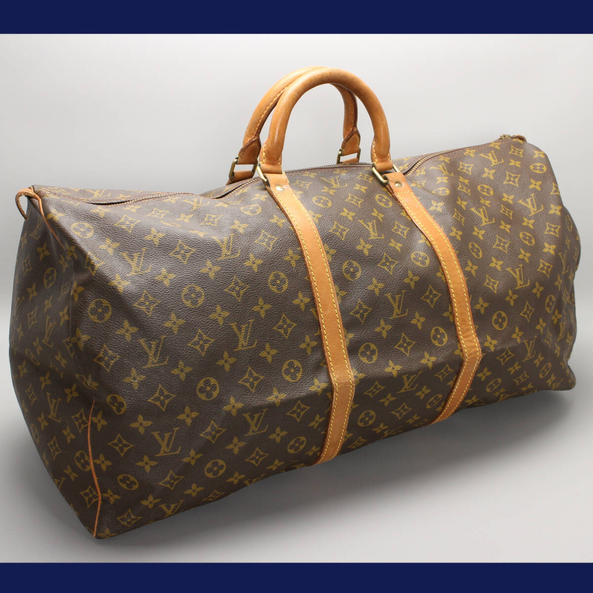 オールド ルイヴィトン キーポル60 ボストンバッグ ファスナー ECLAIR ルイヴィトン LOUIS VUITTON モノグラム キーポル60 ヴィンテージ