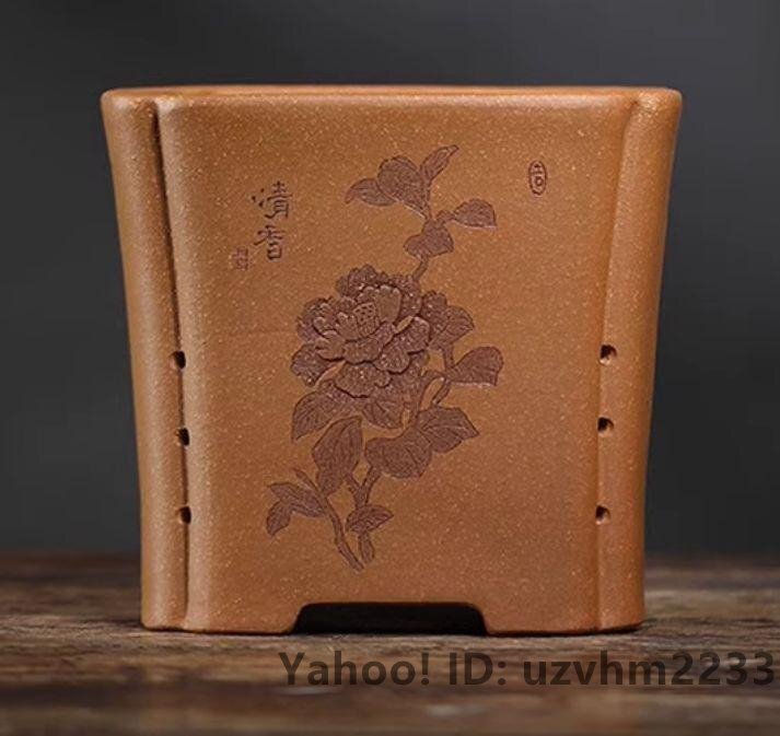 植木鉢 小品盆栽鉢 盆栽鉢 大品盆栽鉢 紫砂鉢 宜興紫砂鉢 海棠精品鉢