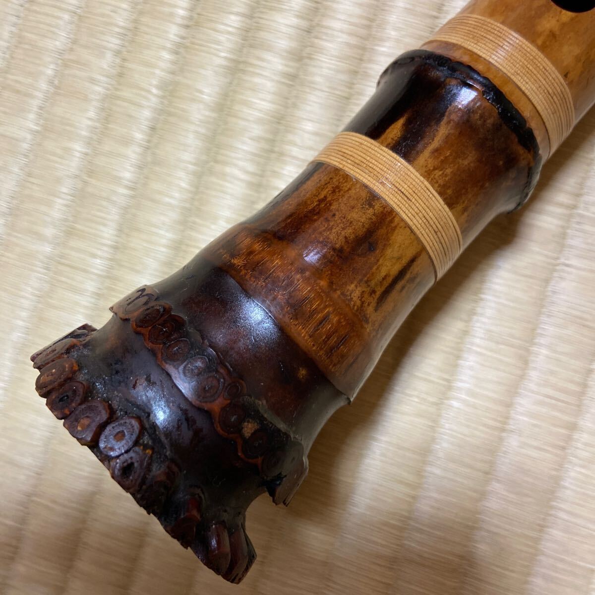 一尺六寸管　尺八　精華堂銘　歌口金線　都山流 一尺六寸管 尺八 精華堂銘 歌口金線 都山流