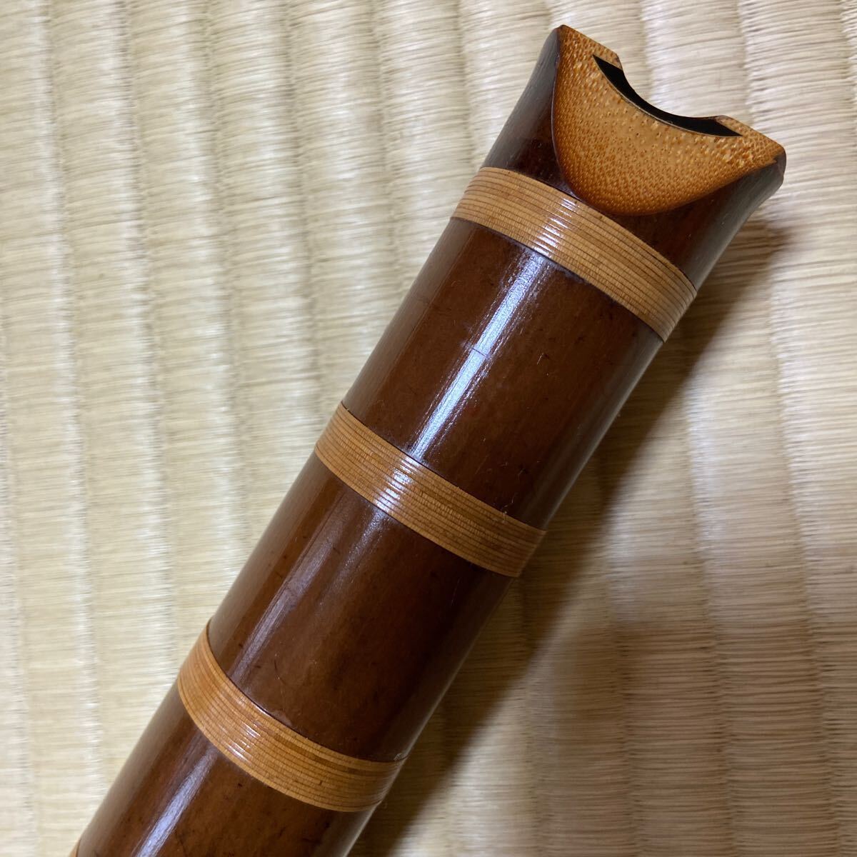 一尺六寸管　尺八　精華堂銘　歌口金線　都山流 一尺六寸管 尺八 精華堂銘 歌口金線 都山流
