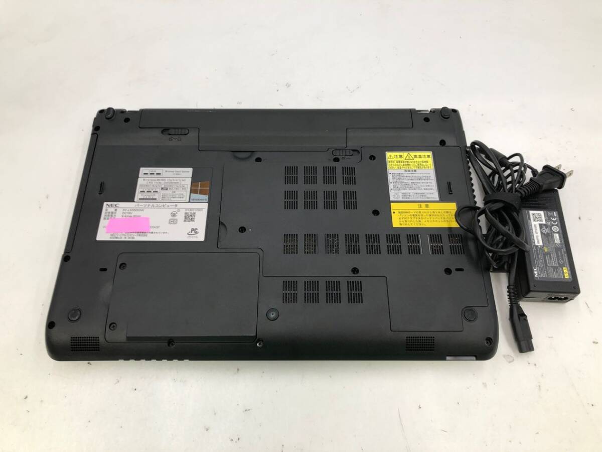 NEC/ノート/HDD 750GB/第4世代Core i3/メモリ4GB/WEBカメラ有/OS無