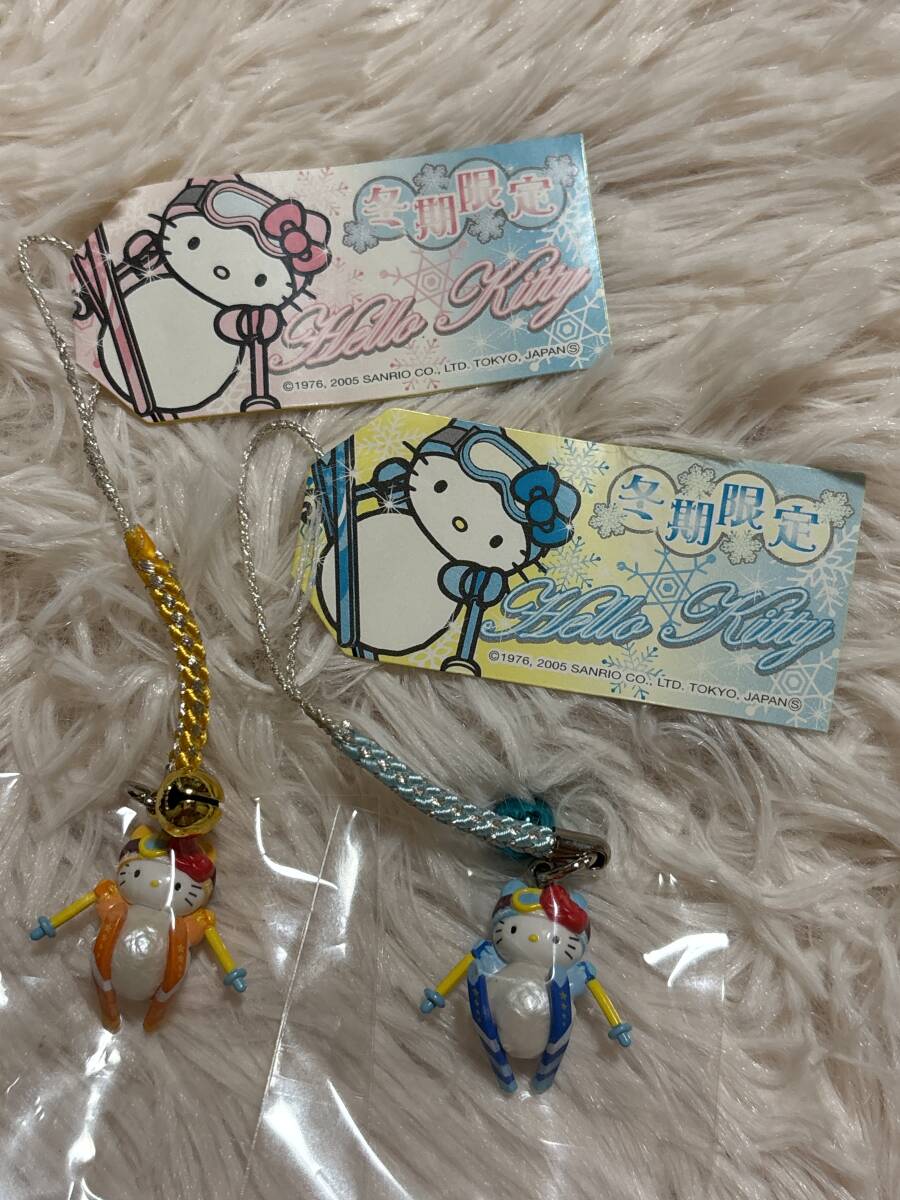 スキー 雪だるま ご当地キティ ハローキティ 冬限定 根付けストラップ