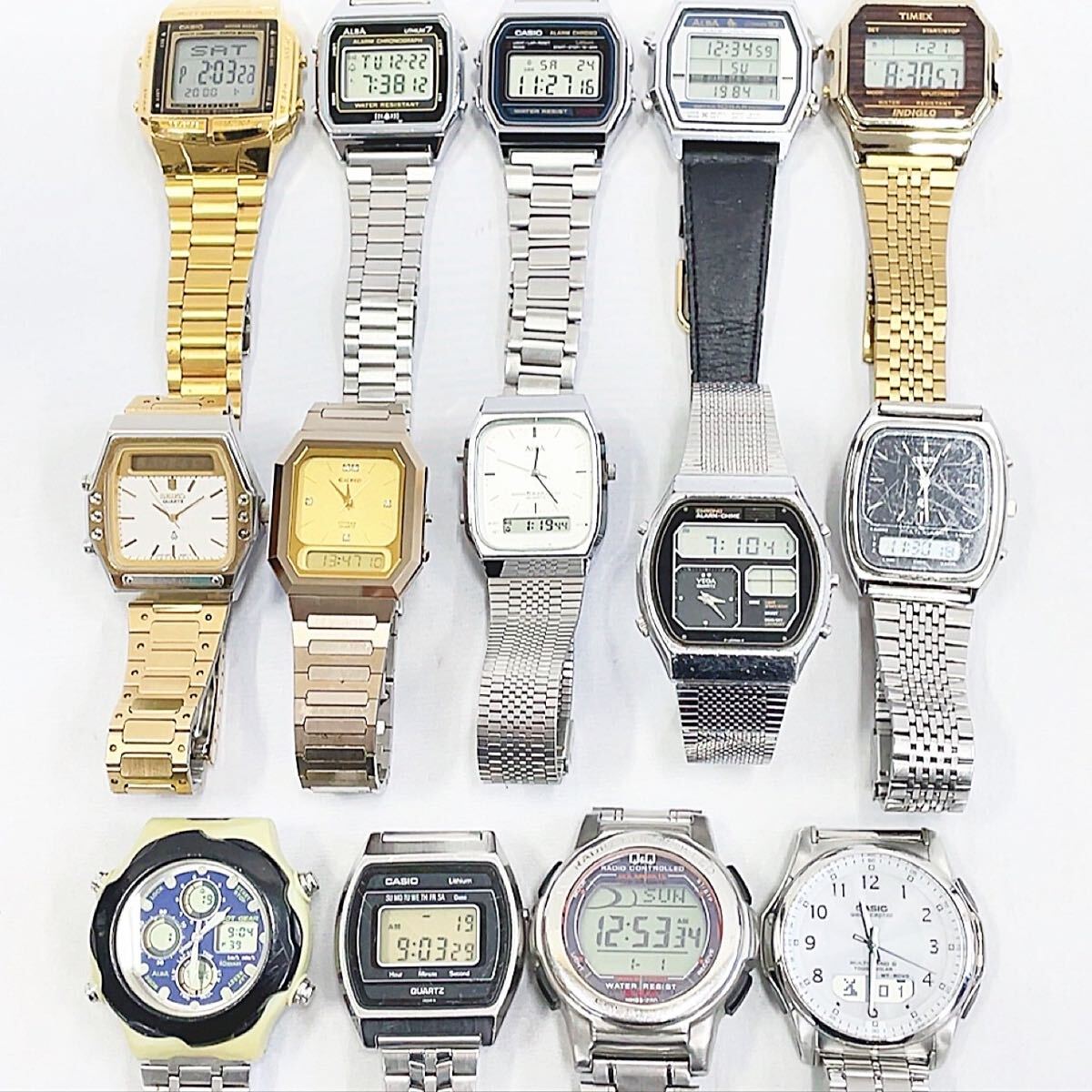 メンズ腕時計まとめ売り ジャンクまとめてCITIZEN CASIO SEIKO カシオ 腕時計