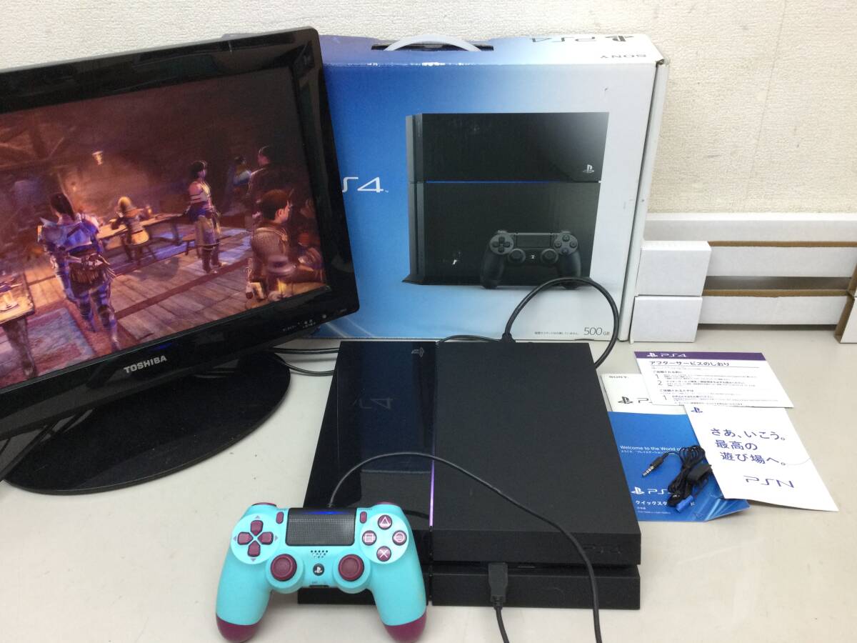 SONY ソニー PlayStation4 プレイステーション4 CUH-1100A 本体 コントローラー 初期化済み FW12.00_1