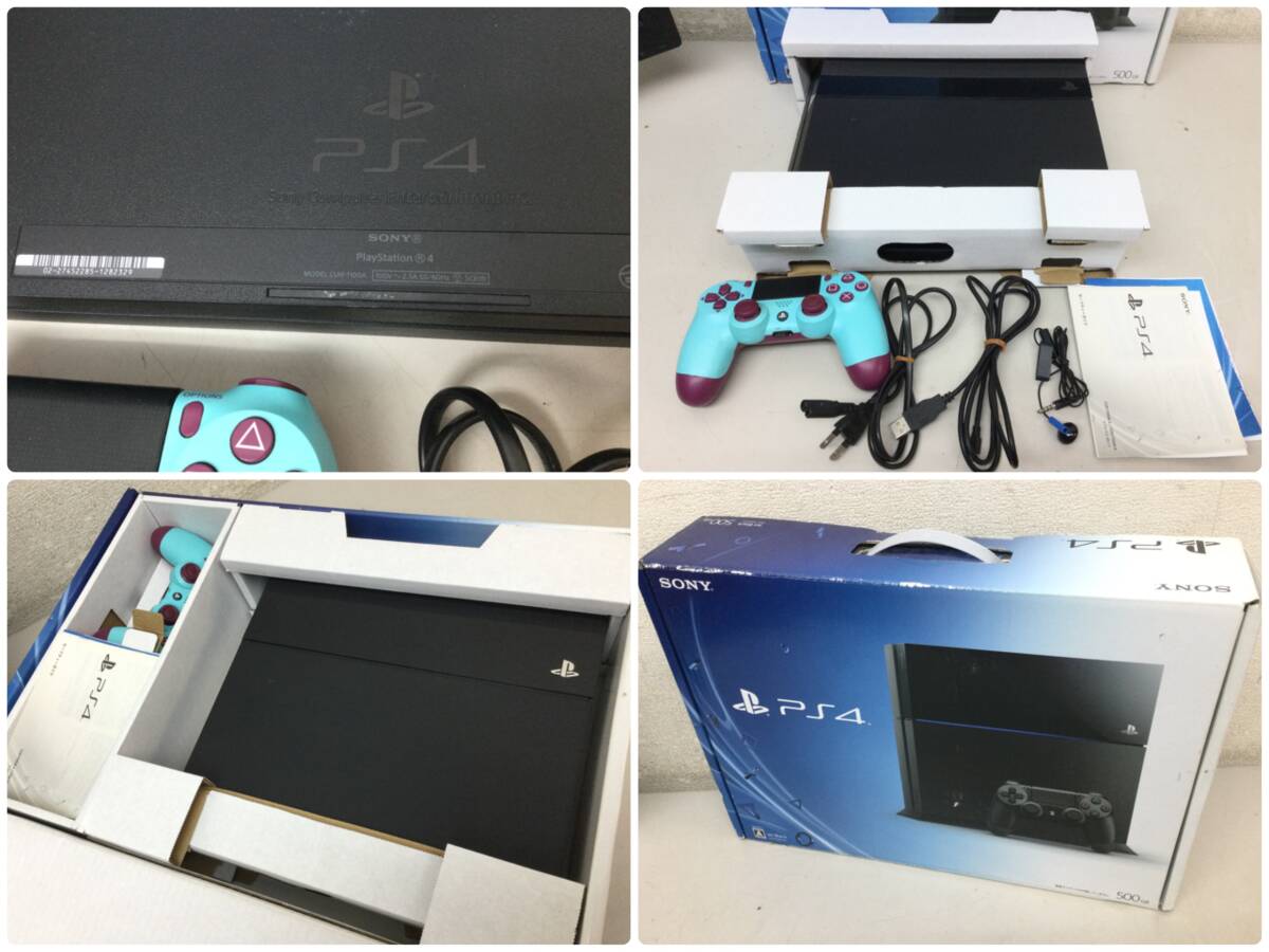 SONY ソニー PlayStation4 プレイステーション4 CUH-1100A 本体 コントローラー 初期化済み FW12.00_10