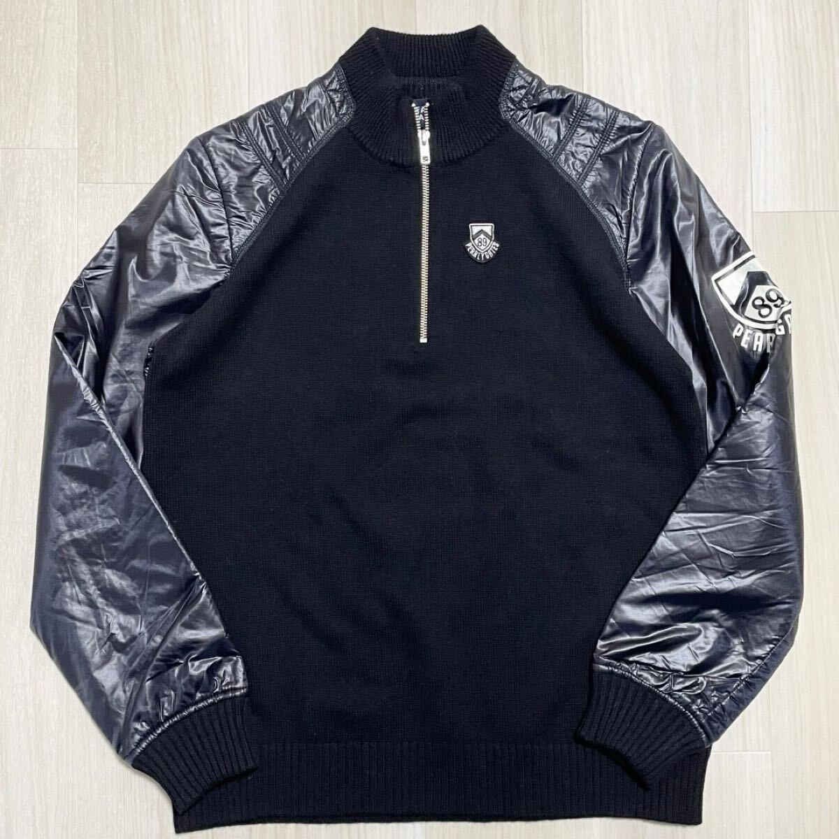 ★ご案内★ PEARLY GATES【美品】スニード カットソー ニット 切替 中綿 ハーフ