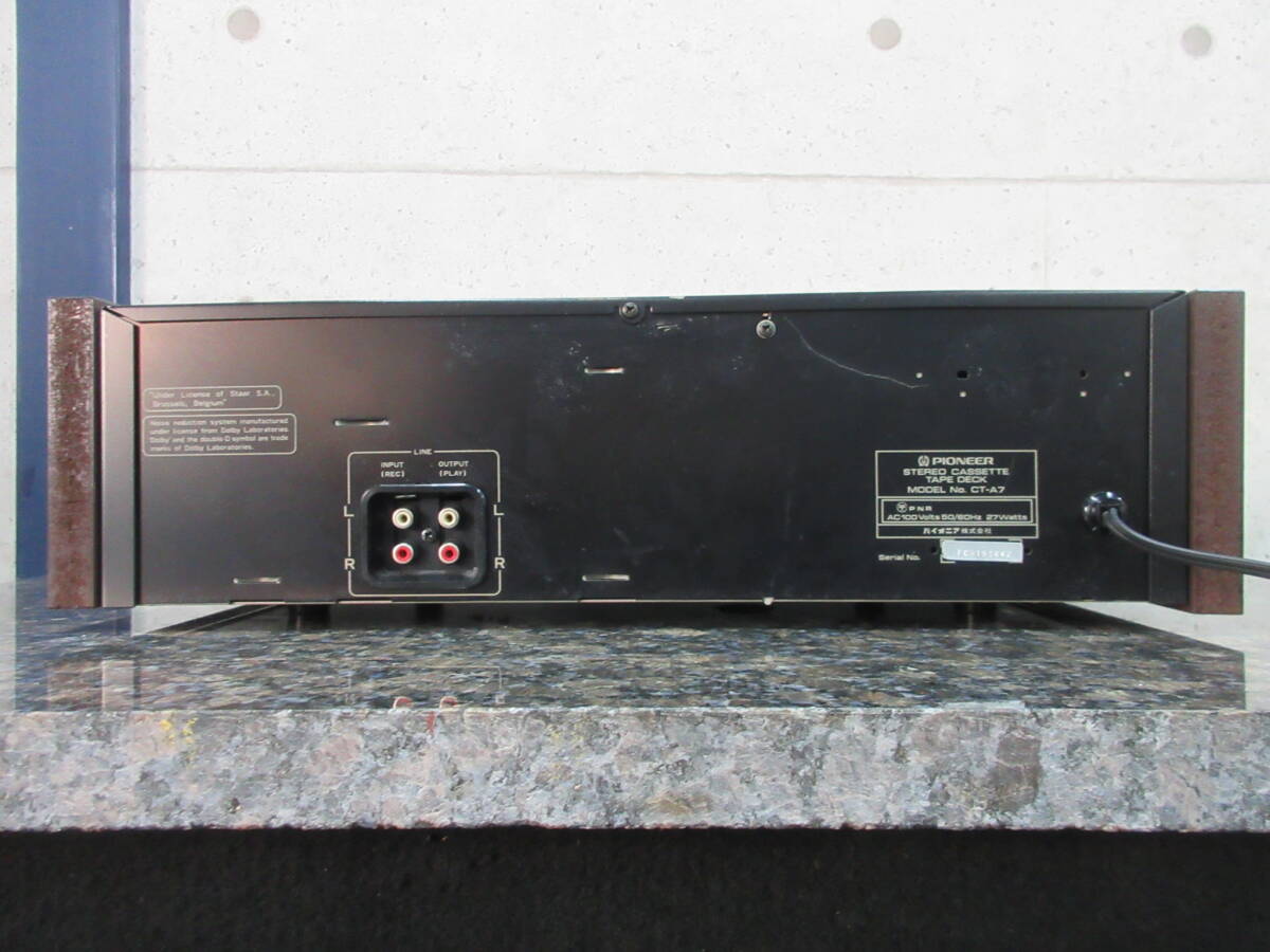 オススメ品】PIONEER カセットデッキ CT-A7 パイオニア CT-A7 PIONEER