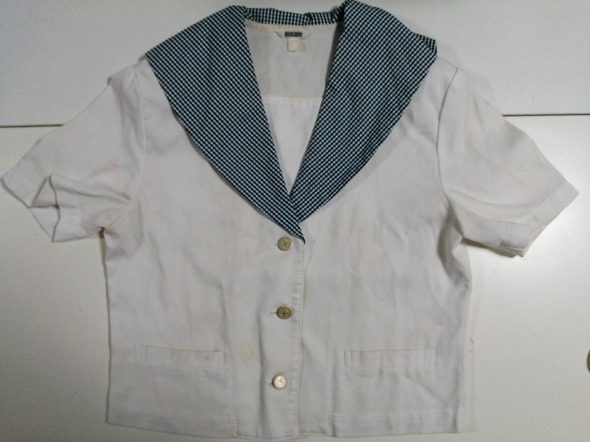  岡山県 就実高等学校 女子制服 HANAE MORI ハナエモリ 夏服セーラー服165A 上着単品 BCランク(学生服)｜売買されたオークション情報、yahooの商品情報をアーカイブ公開 - オークファン 学生服