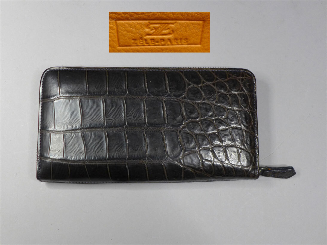 ②【ゼルパリ】ZELE-PARIS クロコダイル 革財布 長財布 - MYJAPAN｜最 