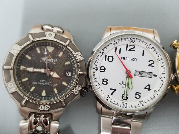 0203A84 腕時計 ジャンク品 おまとめ6点 SEIKOセイコー、CITIZEN など