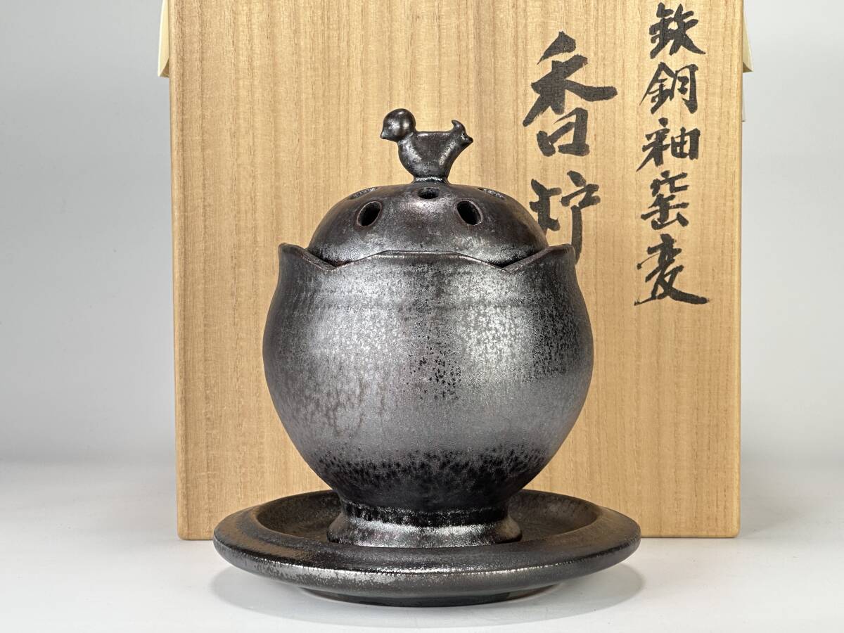 Yahoo!オークション - 楽山焼 水月焼 玉井楽山作 二六焼 天神蟹彫 共箱