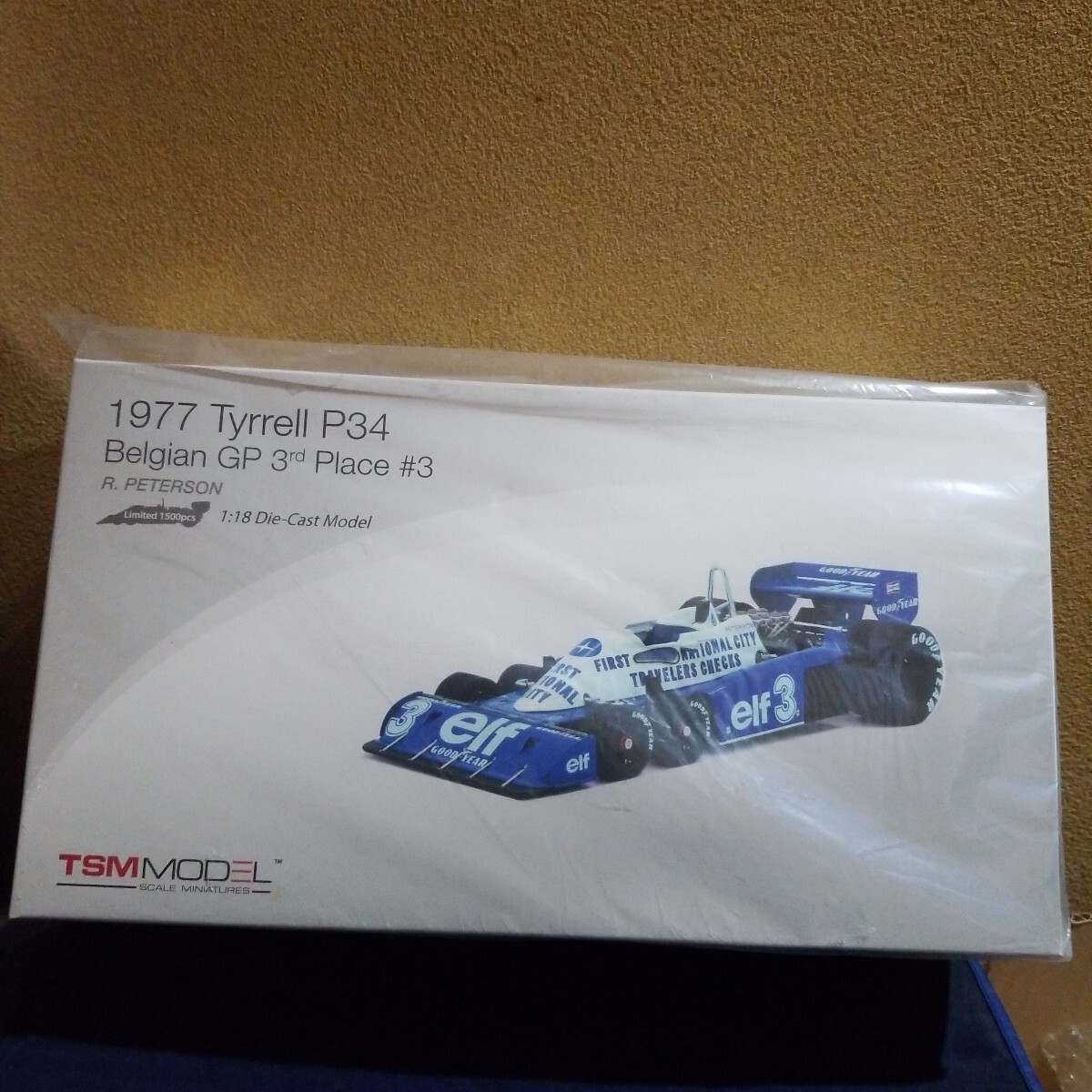 TSM 1/18 ティレル P34 No.3 ピーターソン 1977 ベルギーGP 3位