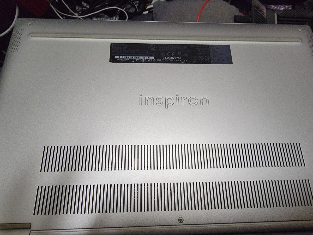 inspiron 5390 Core i7-10510U 8GBメモリMX250 BIOS起動のみ確認