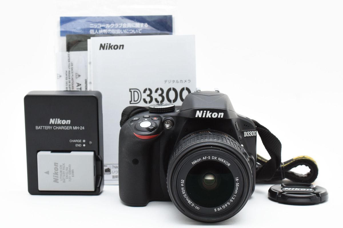 a125☆極上美品☆ ニコン Nikon D3300 18-55mm レンズセット 【公式通販】