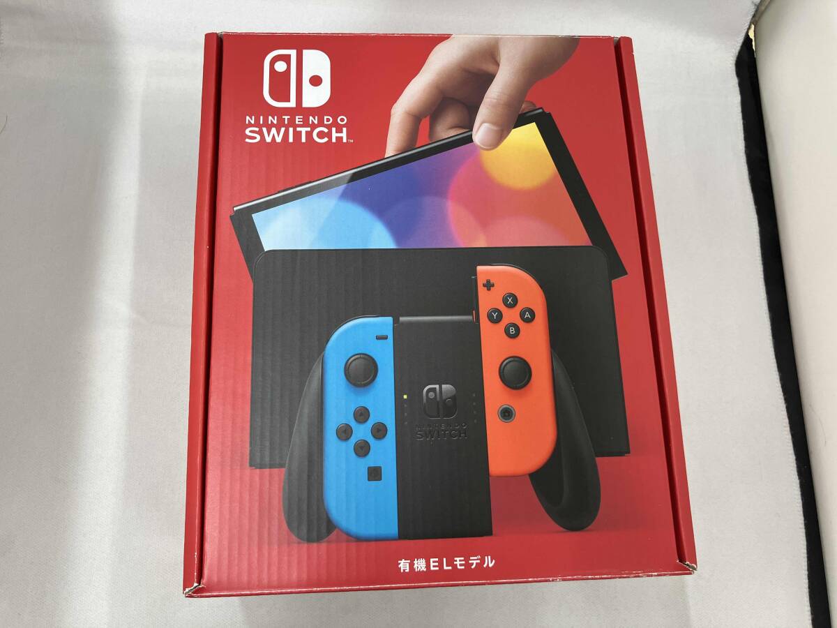1円スタートNintendo Switch(有機ELモデル) Joy-Con(L)ネオンブルー/(R 