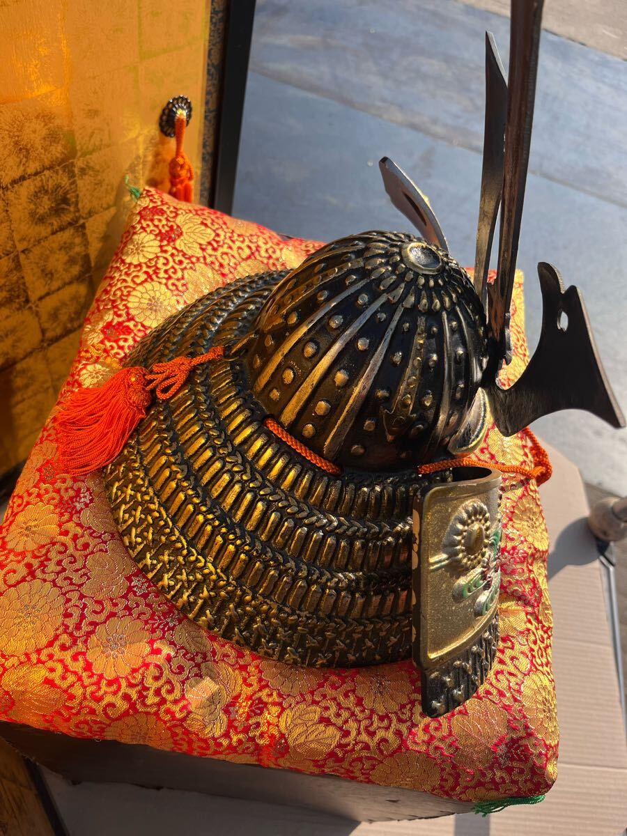 出世大楠公兜 特特大 DX 出世兜 五月人形 端午の節句 兜飾り こどもの