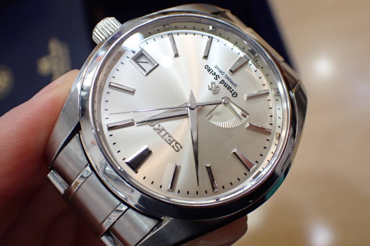 正規 ◆グランドセイコー/GS ◆ SBGA001/9R65-0AA0 シルバー/パワーリザーブつき スプリングドライブ メンズ腕時計_10