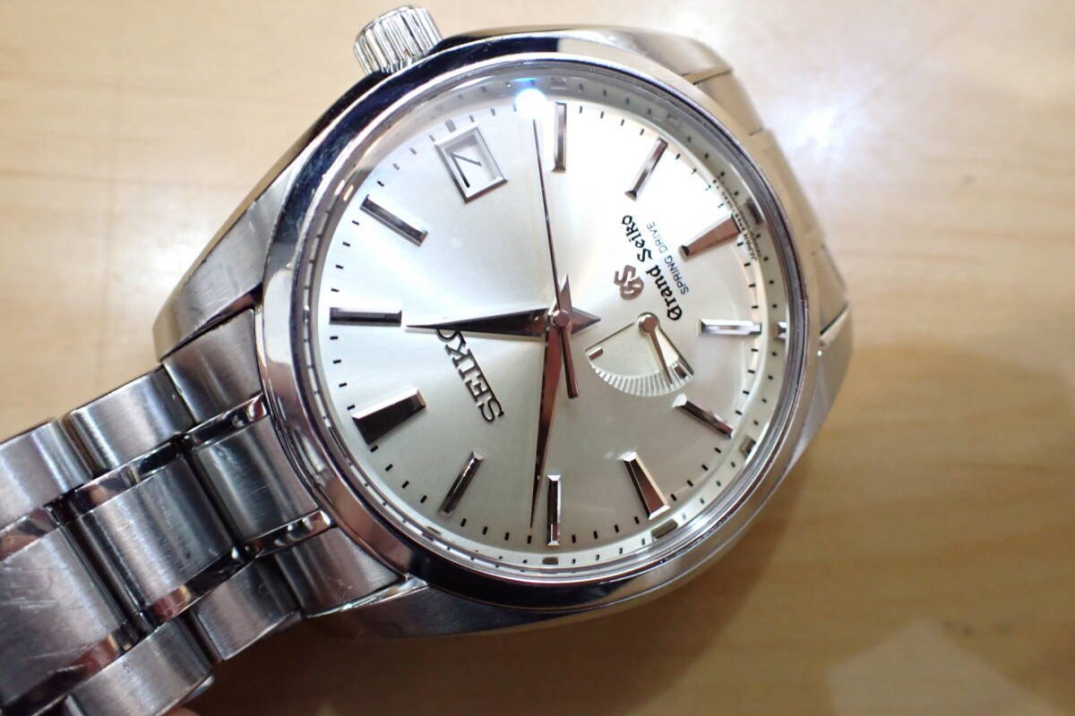 正規 ◆グランドセイコー/GS ◆ SBGA001/9R65-0AA0 シルバー/パワーリザーブつき スプリングドライブ メンズ腕時計_7