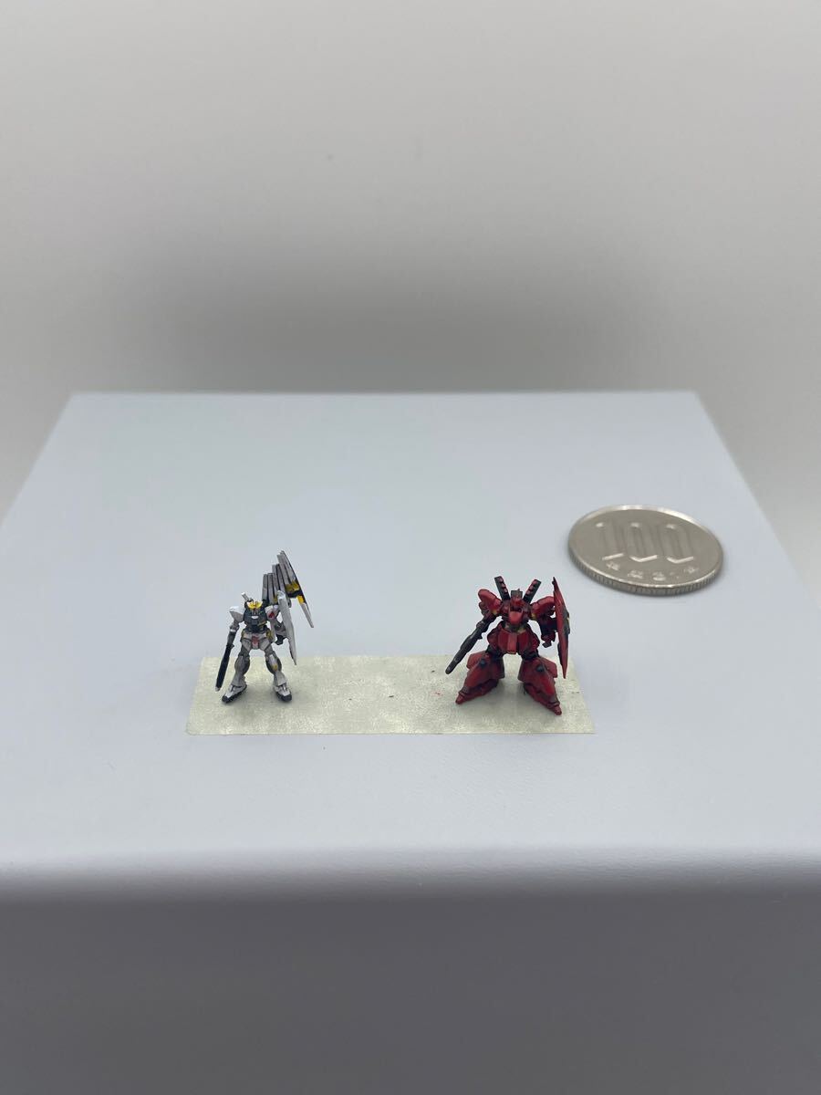 1/1700 MSセット2 ニューガンダム　サザビー　塗装済み完成品　ガレージキット　EXモデル_1
