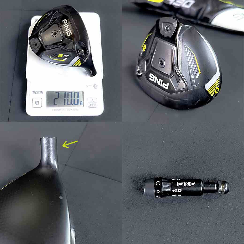 PING G430 LST 15° 3w チタン 新品スリーブ 新品ヘッドカバー付 日本仕様 正規代理店購入品_9