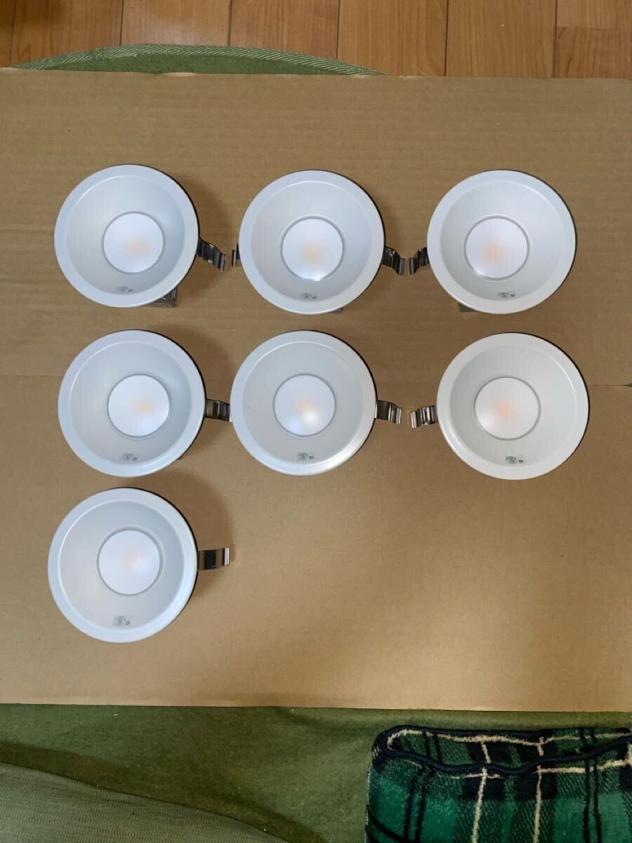 DAIKO 24年製 LEDダウンライト 7台セット　新築外し品　 大光電機_1