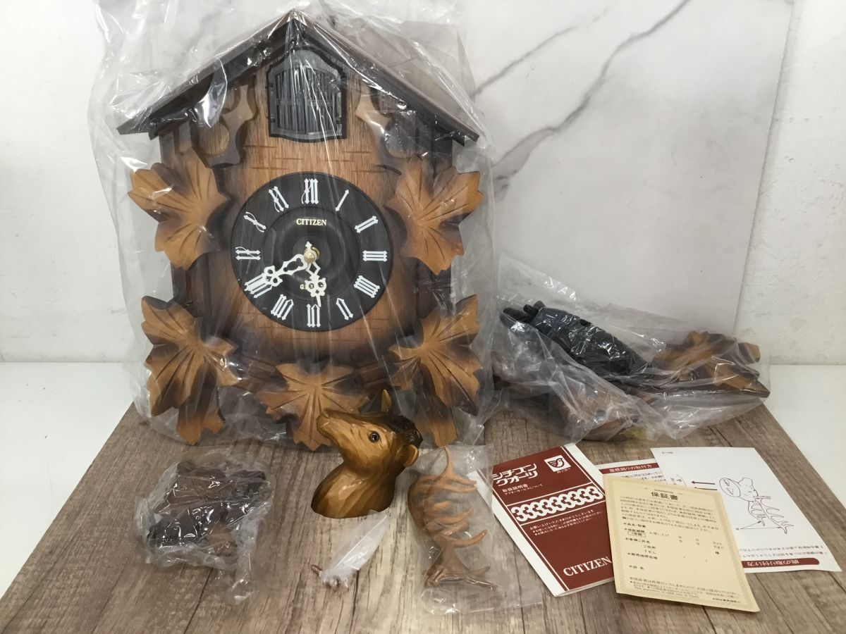 ○営IS372-120【未使用保管品】CITIZEN シチズン クオーツ 鳩時計