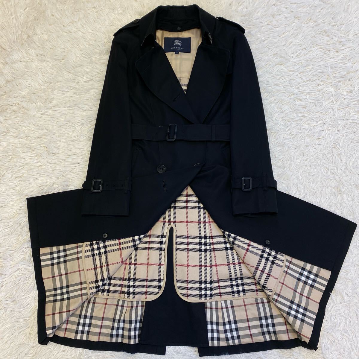 美品/希少Lサイズ】バーバリーロンドンBURBERRY LONDON トレンチコート