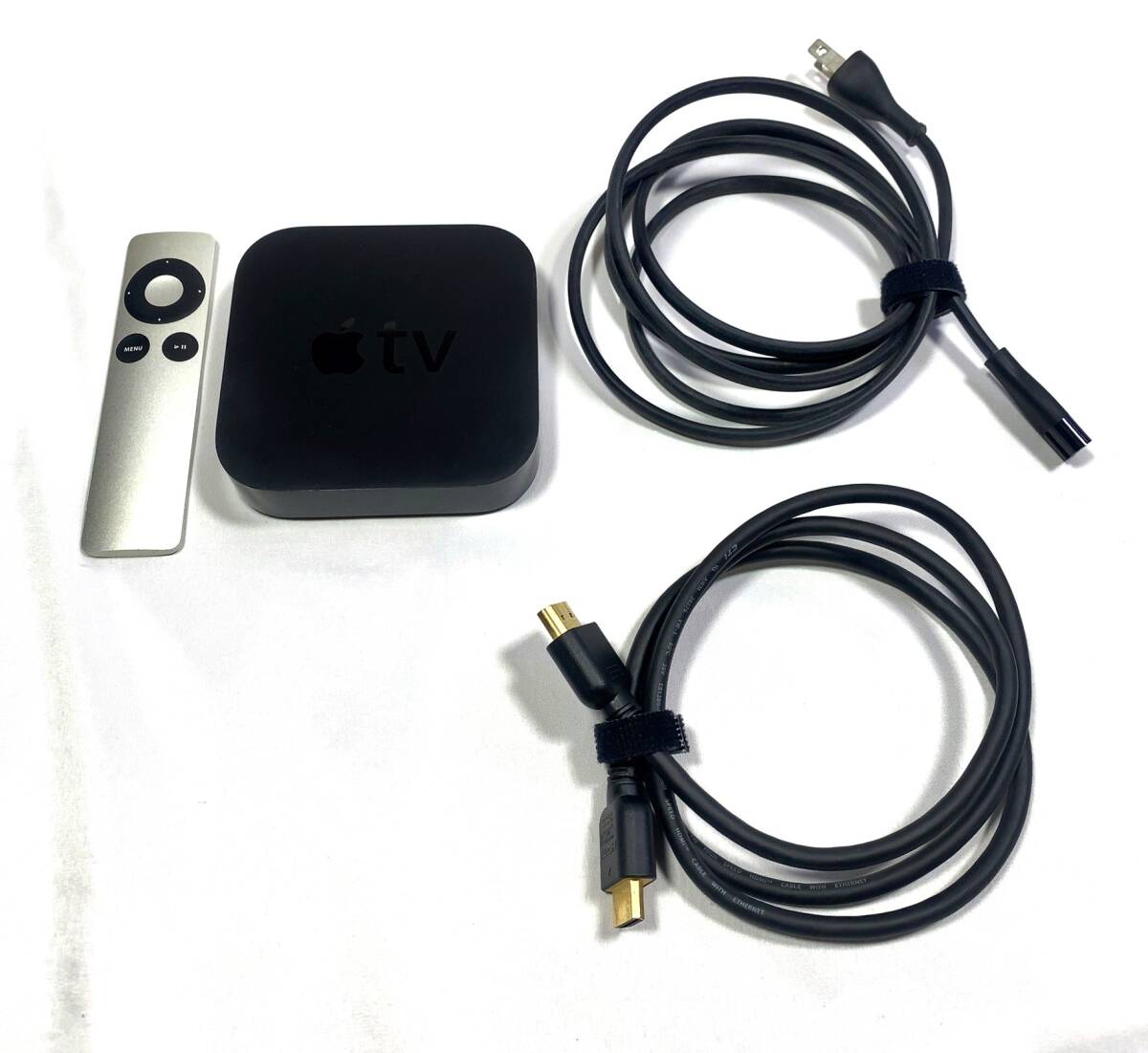 【動作確認済】Apple アップルTV A1469 MD199J/A(第3世代) + Apple Remote A1294 + HDMIケーブル_1