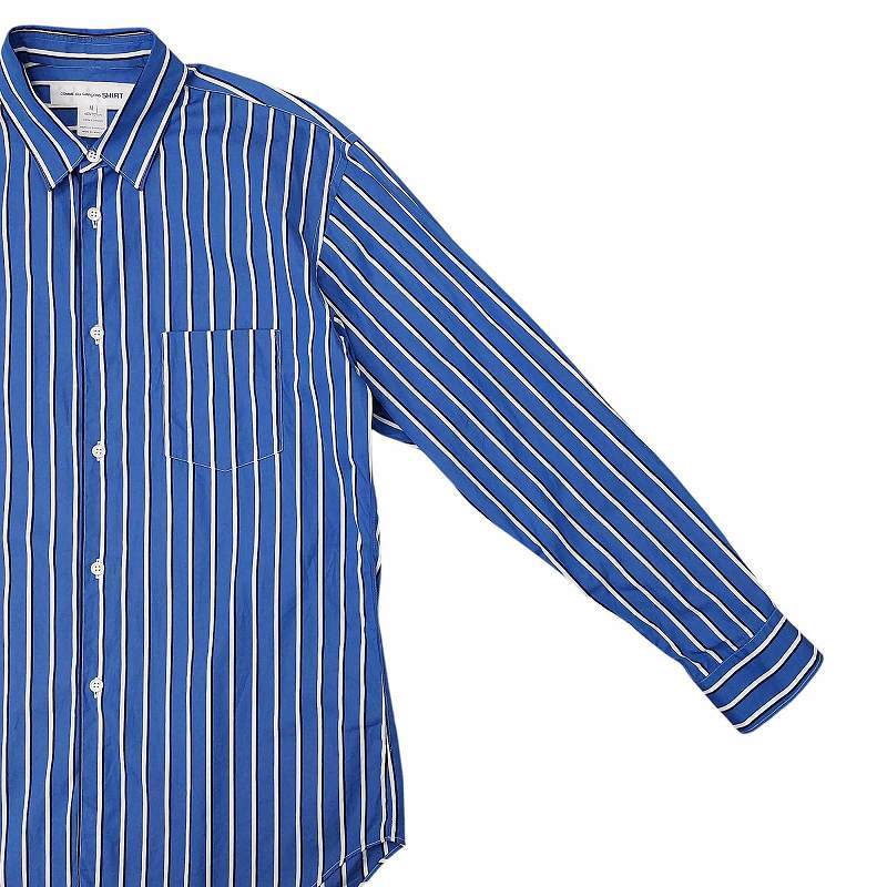 Yarn Dyed Cotton Stripe Poplin Shirt