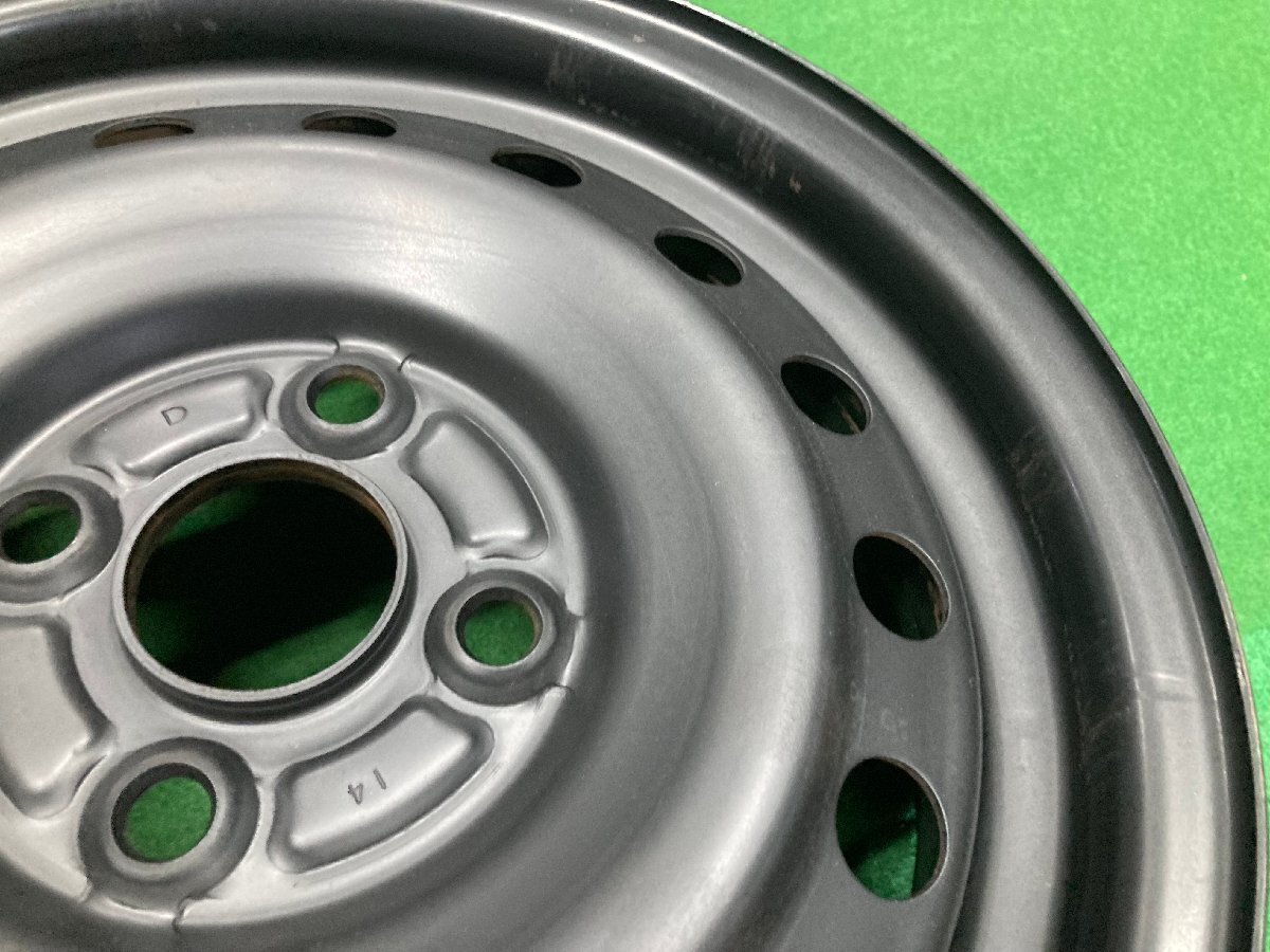 □7775 タンク ルーミー パッソ トール 等 14インチ 5J +40 4H 100 スチールホイール 4本_8