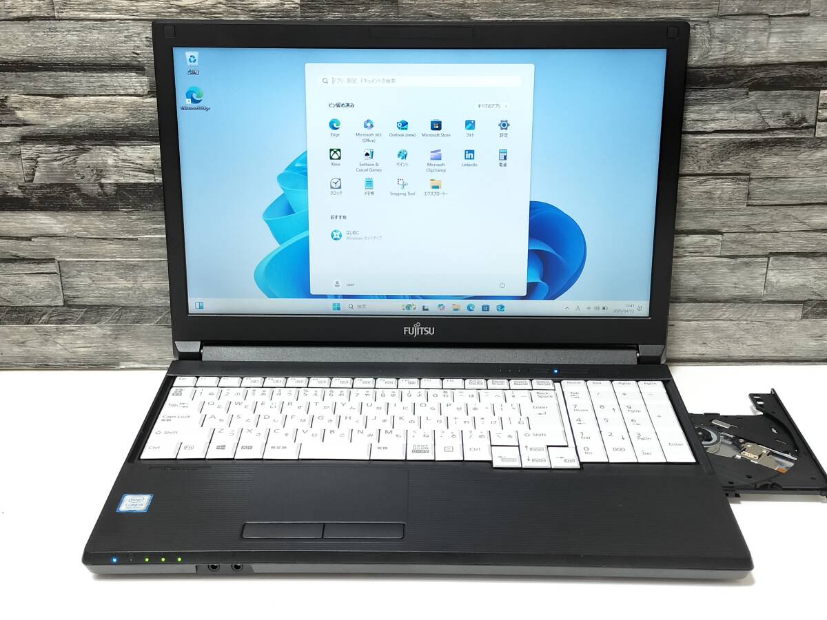 ★2019年12月製★Windows11正式対応モデル★富士通★第8世代 Core i5 4/8スレ★高速SSD256GB★メモリ8GB★Wi-Fi・Bluetooth★バッテリ良_2